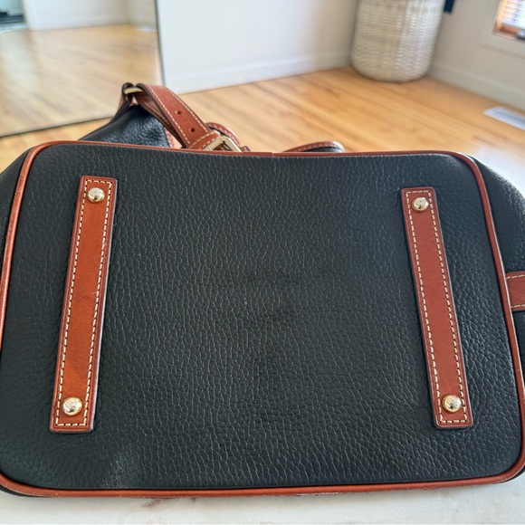 Dooney & Bourke Black Leather Bag with Gold Accents - Picture 8 of 16